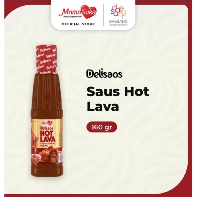 

MamaSuka Hot Lava Delisaos Sambal Pedas 160g