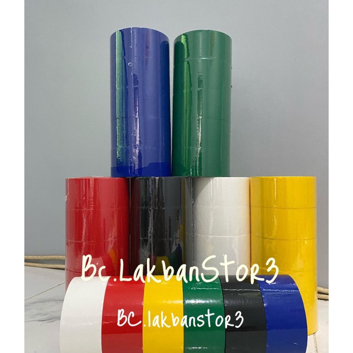 

Termurah Lakban warna warni Per slop6pcs 45mm x 72 yard stape
