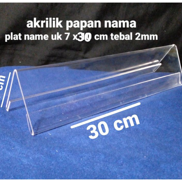 

KF7 akrilik papan namaplatename uk 7 x 3 cm tebal 2mm