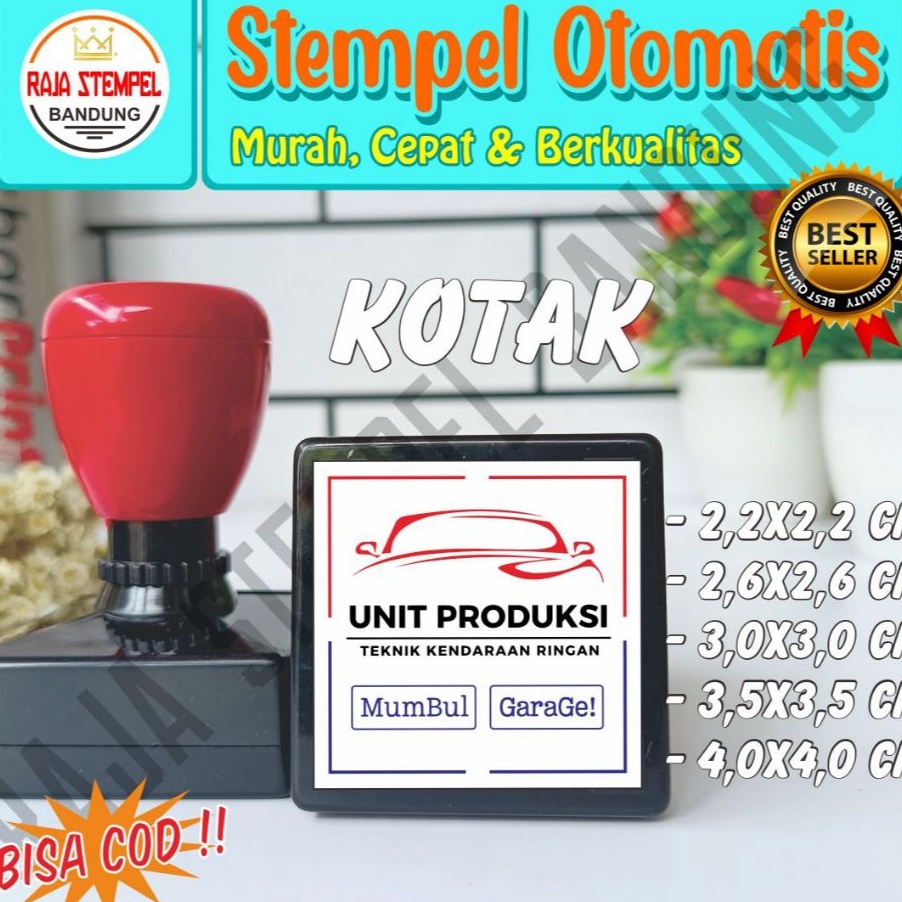 

murah STEMPEL FLASH KOTAK UK 4X4CM 35X35CM 26X26CM STAMPEL LOGO USAHA STEMPLE ONSHOP STAMPLE