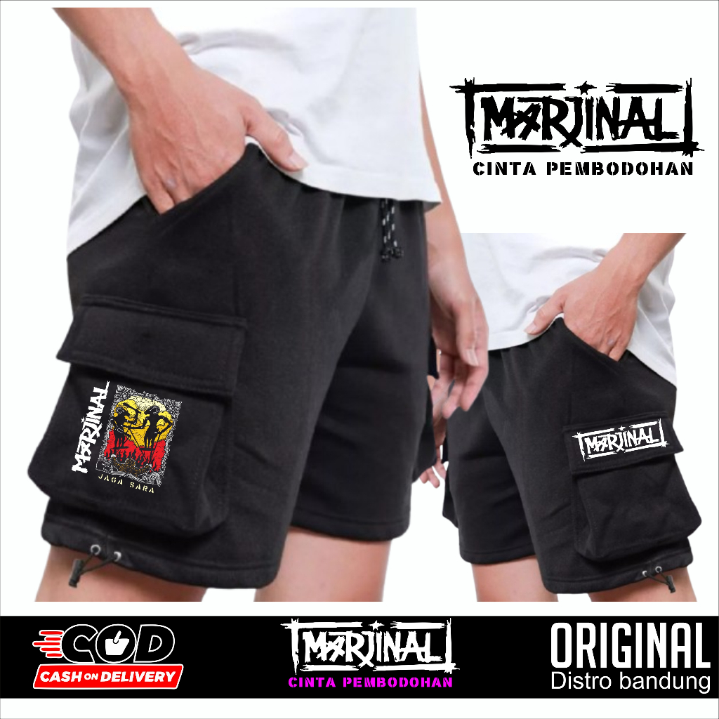 MARJINAL JAGASARA CELANA CARGO PANTS BAND MARJINAL DISTRO CLOTHING PUNK PUNK PUNK