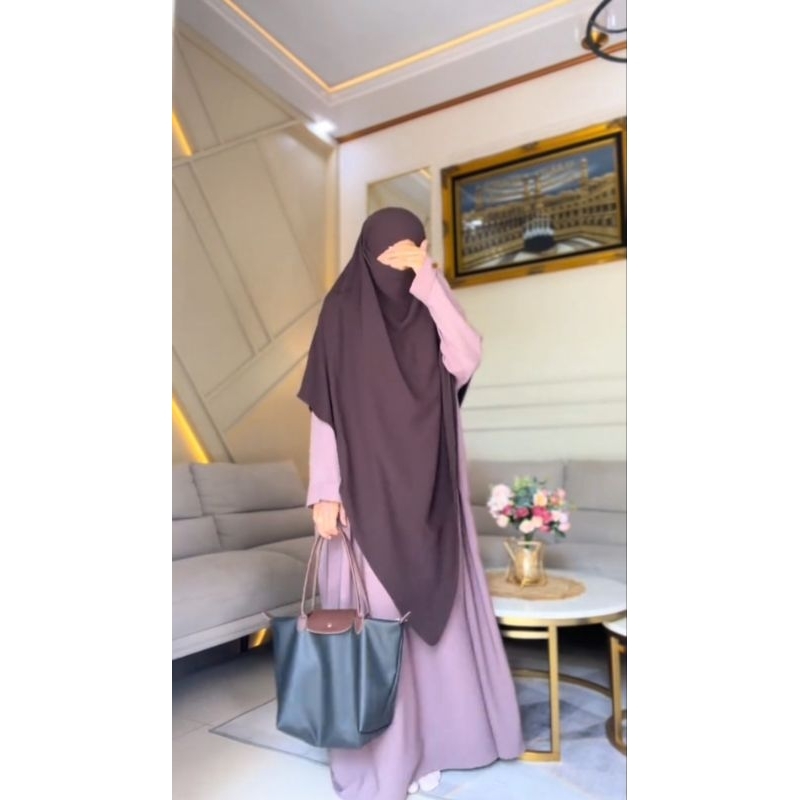 French khimar Khadijah by Tsurayya bahan mazen anti uv by sultan