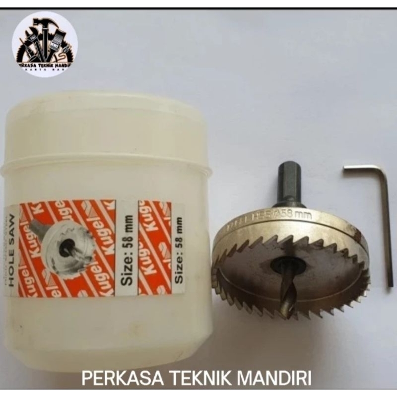 KUGEL HOLE SAW HSS 58MM - MATA BOR BESI ORIGINAL