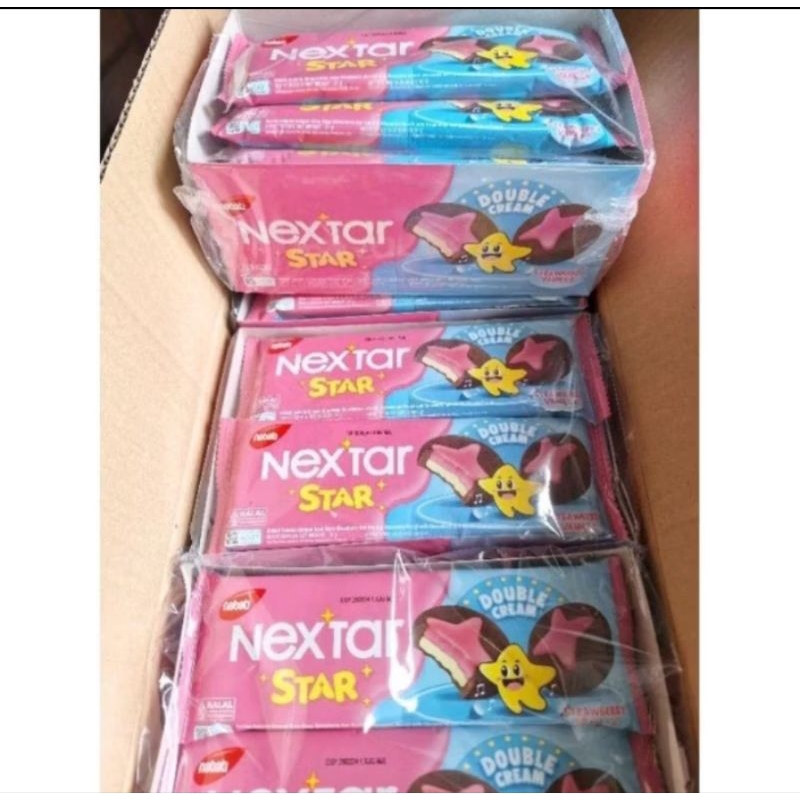 

Nextar STAR Stoberi Double cream Vanila 1 Pack isi 10 Pcs