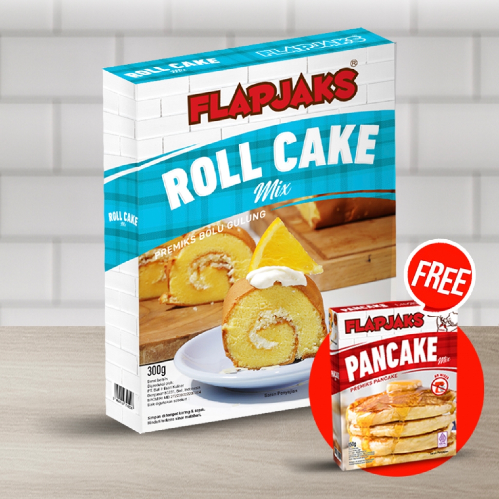 

Flapjaks Premix Roll Cake 300 gram free 1 Pancake Premix