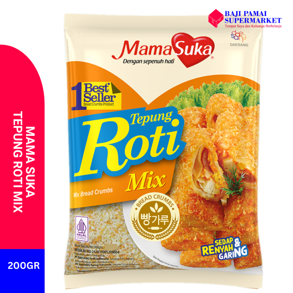 

Mamasuka Tepung Roti Mix 200 gr