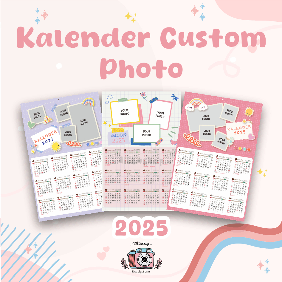 

Kalender 2025 Murah / Kalender Dinding NEW / Kalender Custom / Calendar / (Kalender Murah)