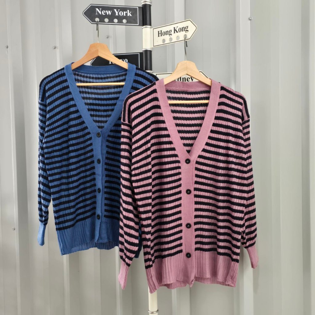 Caroline Blaster - Cardigan Outer Rajut Wanita Kekinian Korean Style