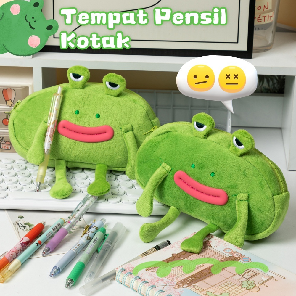 

[ COD ] Tempat Pensil Kotak Lucu Mulut Besar Tempat Pensil Anak Sekolah Funny Big Mouth Frog Kotak Pensil Anak Sekolah