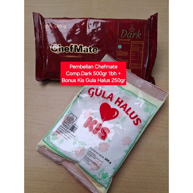 

Chefmate coklat compound 500gr + bonus gula halus kis 250gr