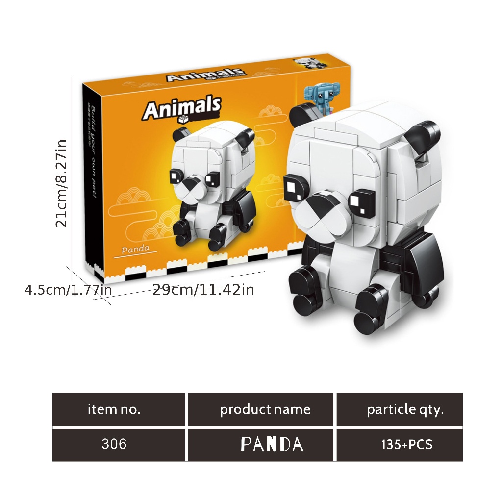 Mainan Anak Animals Zootopia 11041B Bricks SET 4 in 1 Seri Karakter Hewan