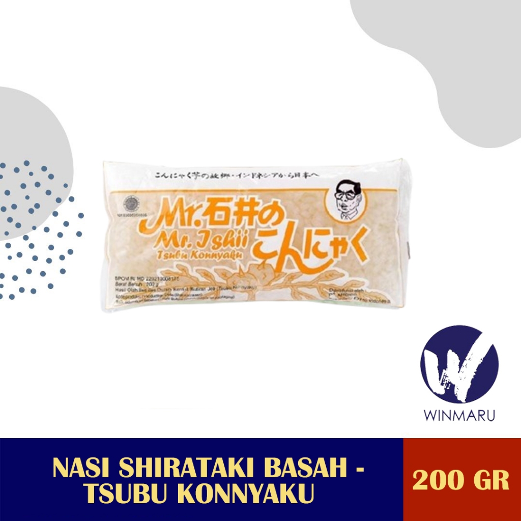 

Nasi Shirataki Basah - Tsubu Konnyaku