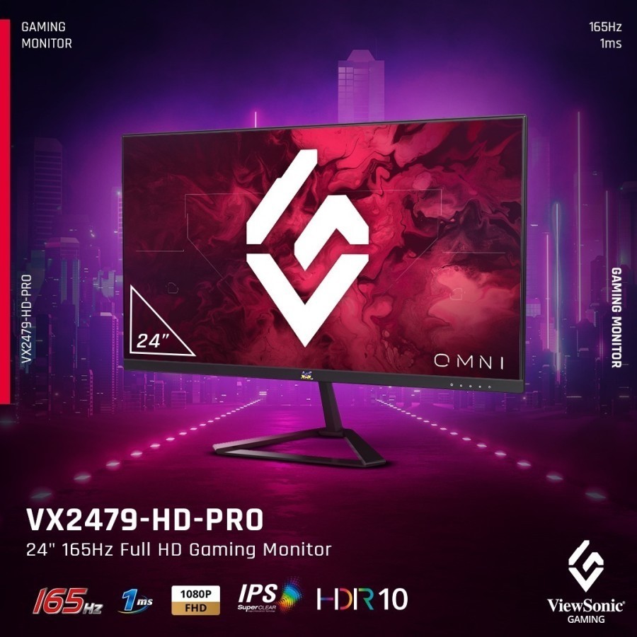 VIEWSONIC VX2479-HD-PRO 24" FHD IPS 180Hz 1ms HDR10