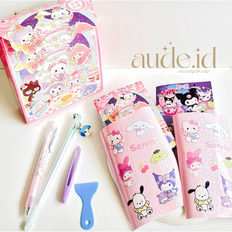 

AUDE - Sanrio Blindbox Stationery | Blindbox Alat Tulis | Blindbox Notesbook | Blindbox Sticker | Blindbox Karakter | Blindbox Sanrio