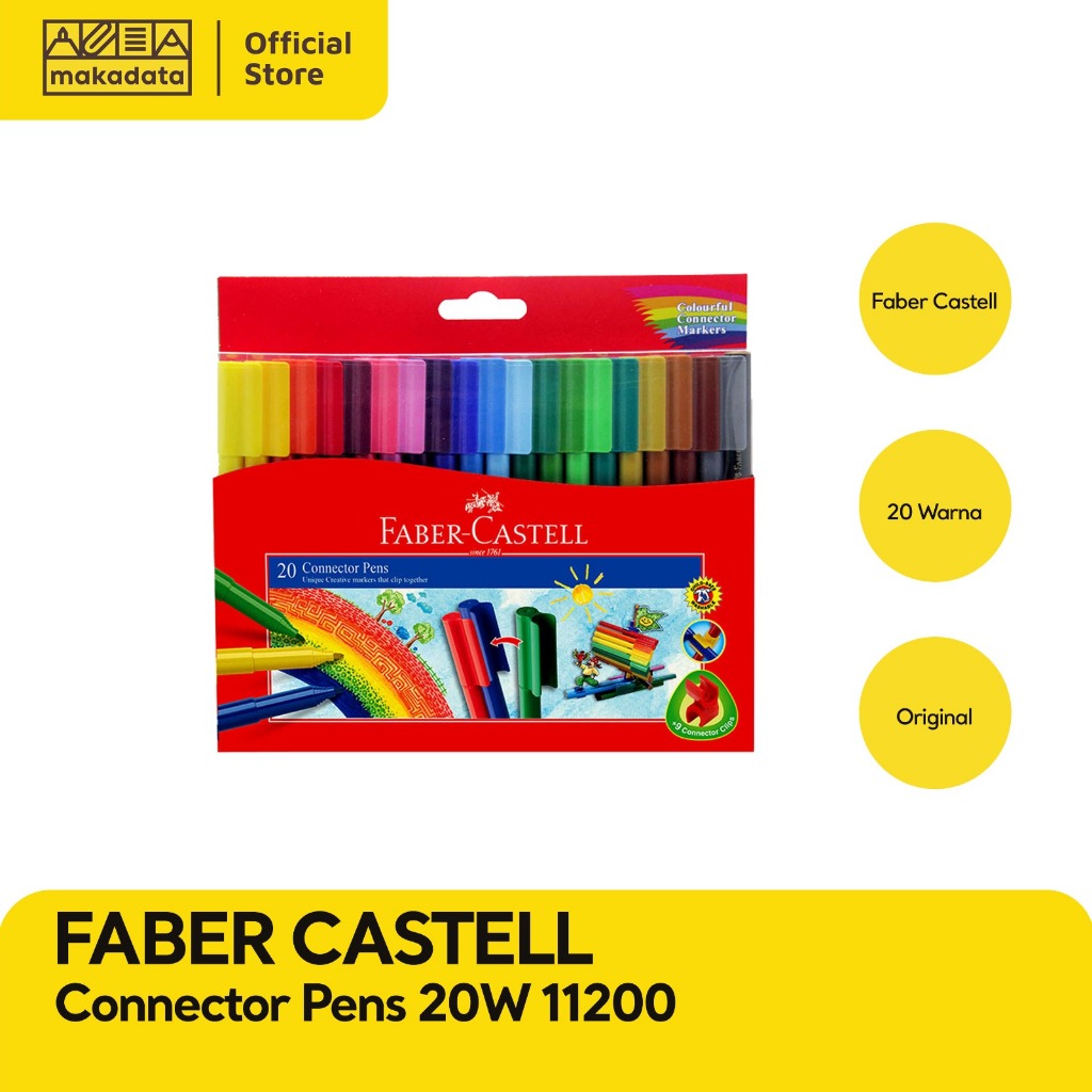 

CONNECTOR PEN / SPIDOL FABER CASTELL 20 WARNA MURAH