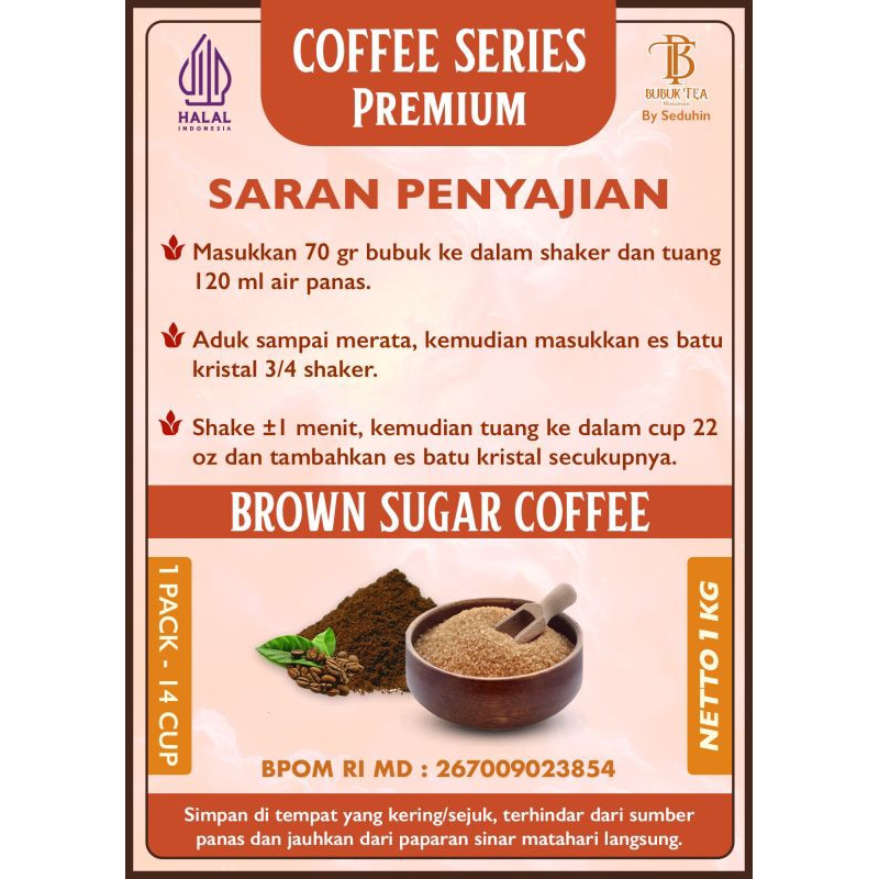 

GFD BUBUK MINUMAN BROWN SUGAR COFFEE 1KG