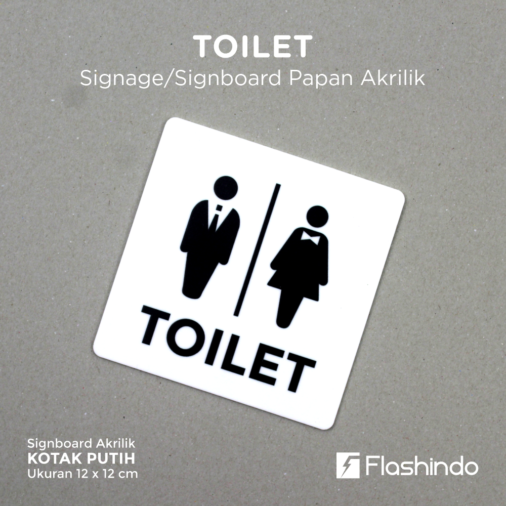 

Toilet Pria Wanita | Men Ladies | Sign board Papan Acrylic | Akrilik Signage
