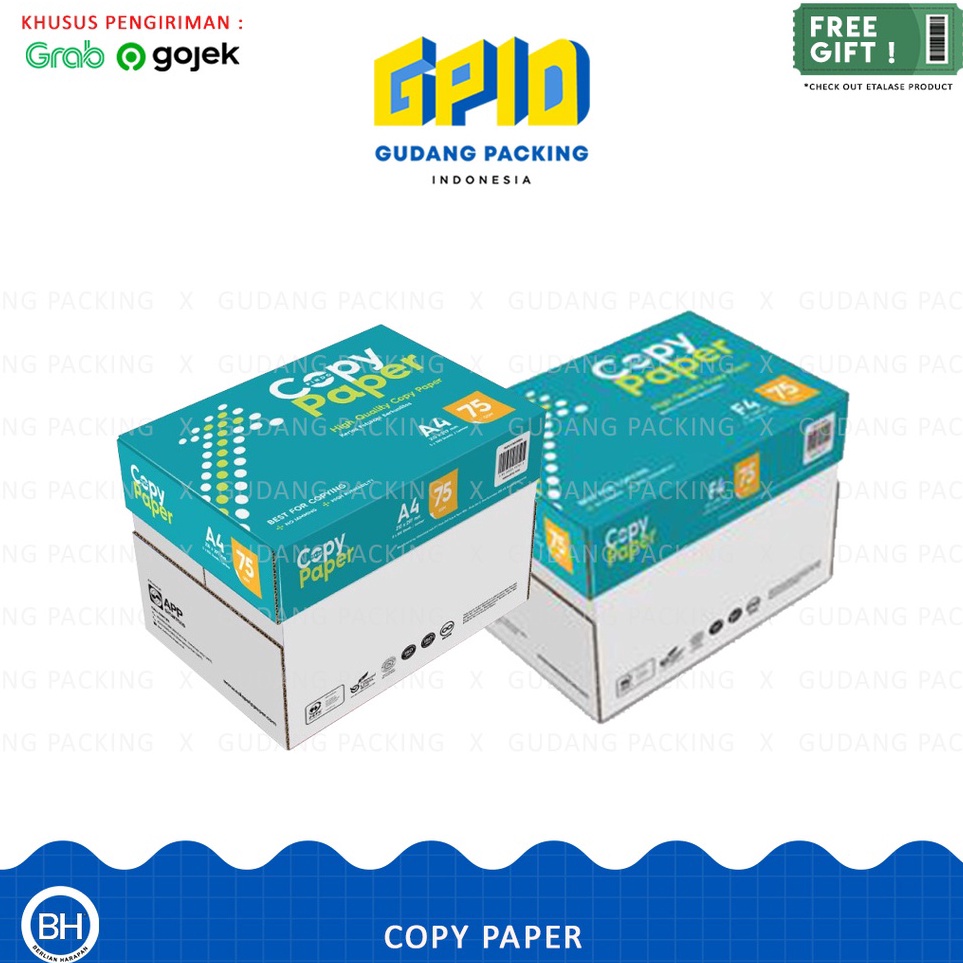 

KODE N42E GOSENDGRAB COPY PAPER Kertas HVS A4 F4 75 Gsm
