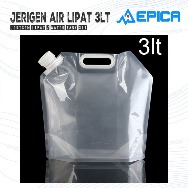 Jerigen Galon Tempat Air Water Carrier Lipat 3 LITER Outdoor Camping