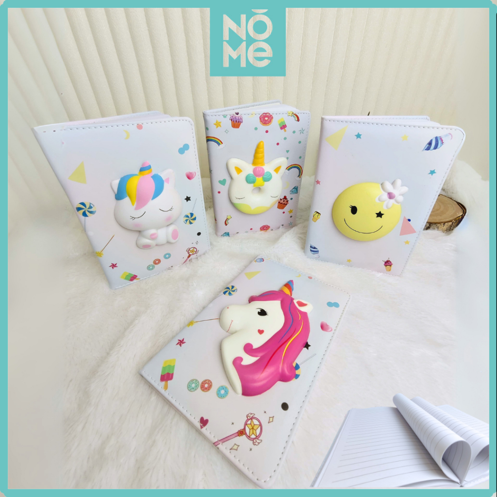 

NOME Notebook Unicorn 3D Buku Tulis Agenda Diaryn A5
