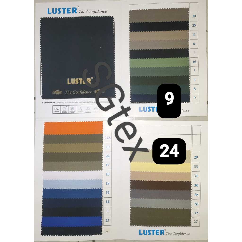 Kain Luster kotak no 9 biru dongker / navy , no 24 oren basarnas ripstop ripstok gulungan per pc
