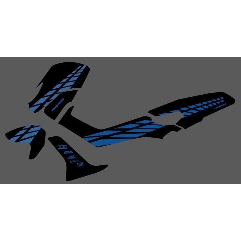 striping sticker nmax old transparan custom