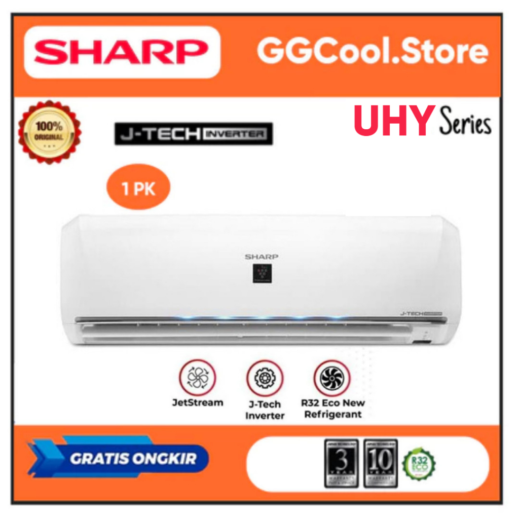 AC Sharp 1 PK Inverter AHXP10UHY AC 1PK Sharp Inverter Plasma