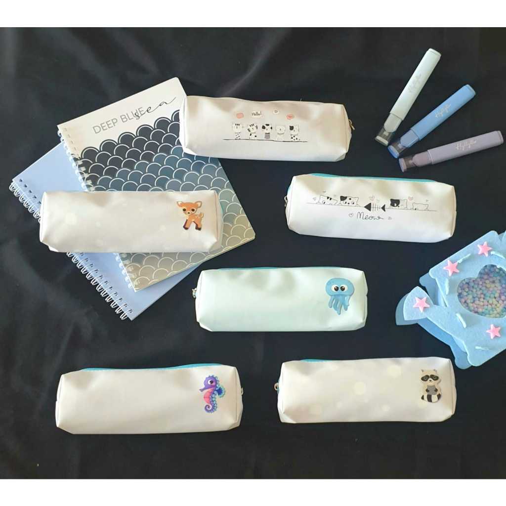 

TCW Pensil case kecil remaja dewasa motif animal series warna pastel