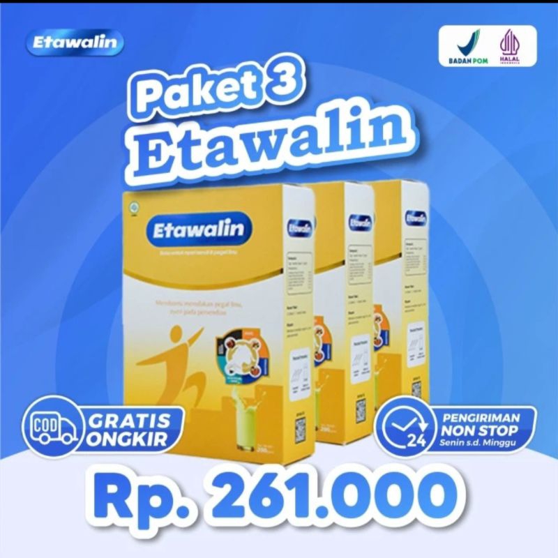 

Susu Etawalin 3 Box - Susu etawa atasi pegal linu dan asam urat