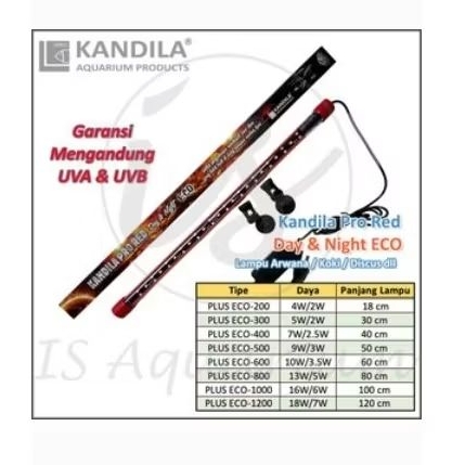 Kandila day & night eco 50cm led kandila eco 500 lampu aquarium