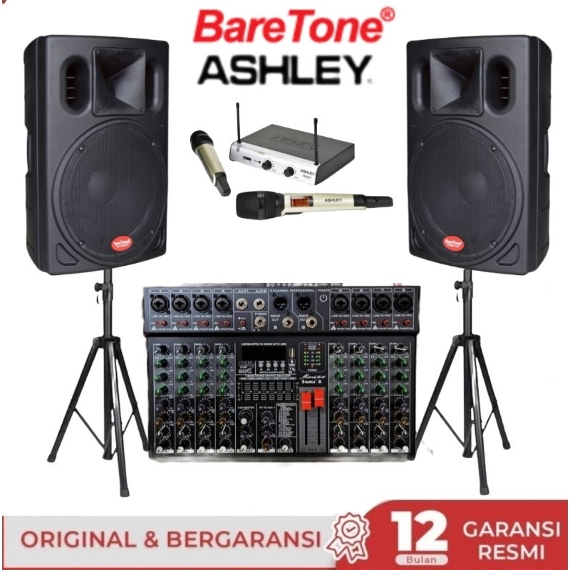 Paket Speaker aktif 15 inch 800 watt sound system outdoor ashley Ori