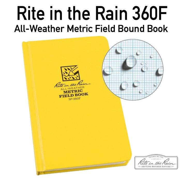 

Rite in the Rain 360F All-Weather Metric Field Bound Book No. 360F