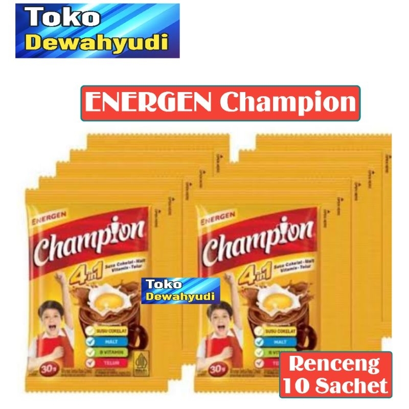 

ENERGEN CHAMPION | Energen Champion Renceng (10 Sachet)