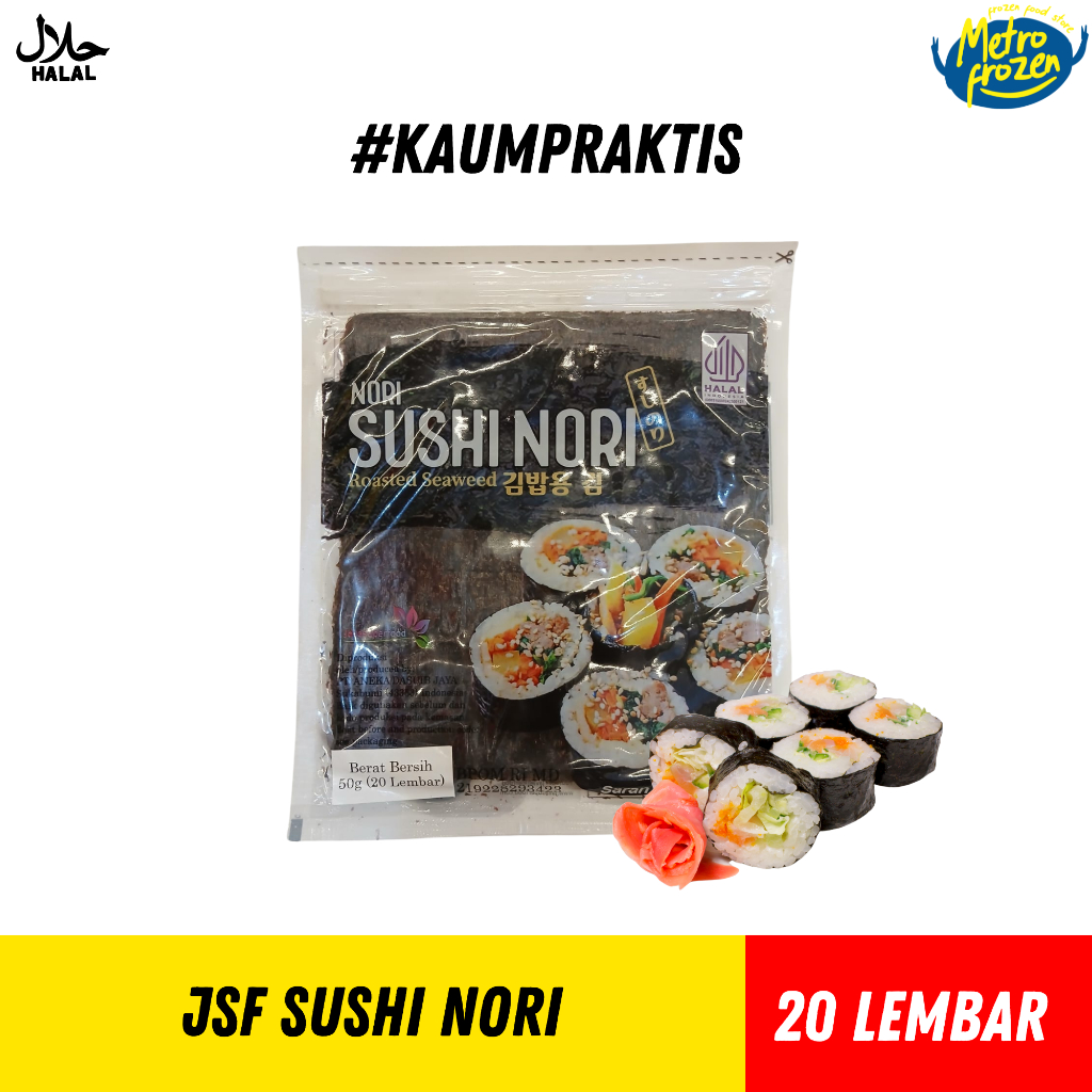 

JSF Sushi Nori 20 Lembar