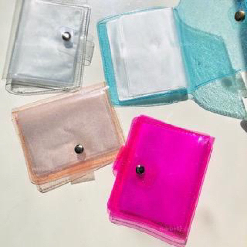 dompet kartu transparan korea