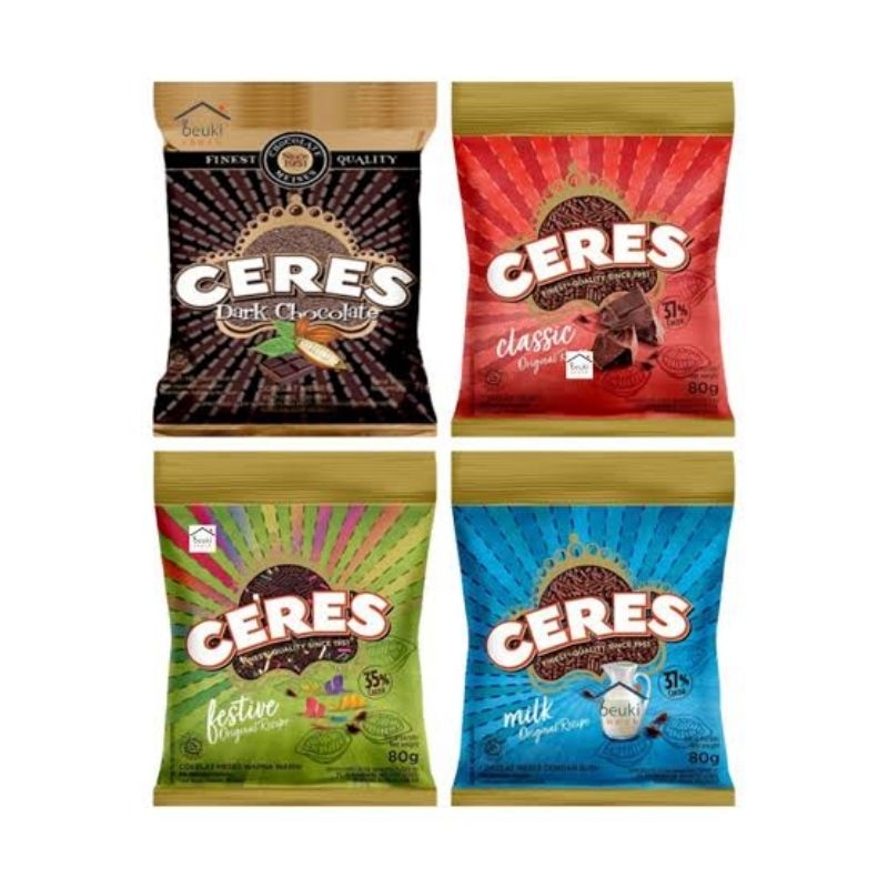 

Ceres Classic 80gram 80gr ceres festive milk 80gr ecer