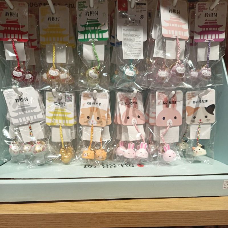 Gantungan Kunci Lonceng Hp Handphone Fortune Original Lucky Cat Import Impor Animal Kelinci Kucing C