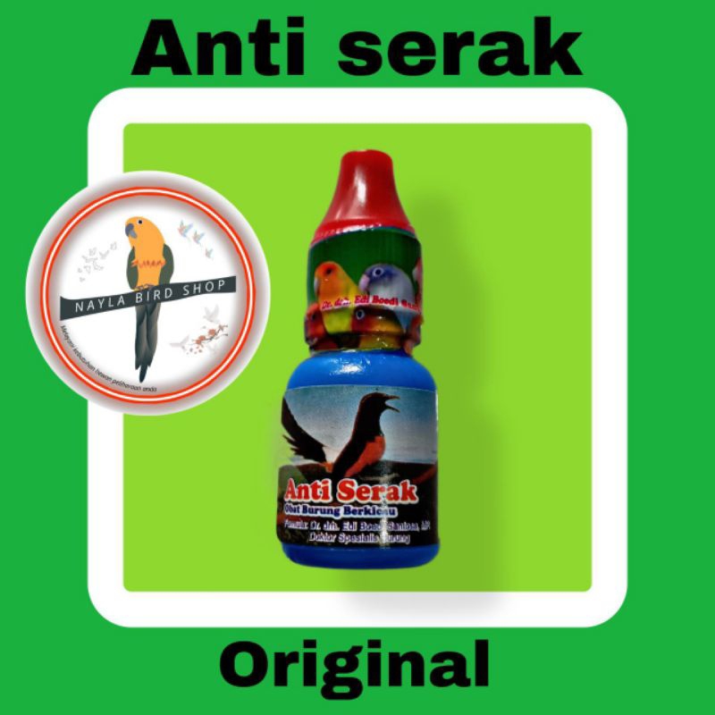ANTI SERAK ORIGINAL Dr Edi OBAT SERAK BURUNG BERKICAU