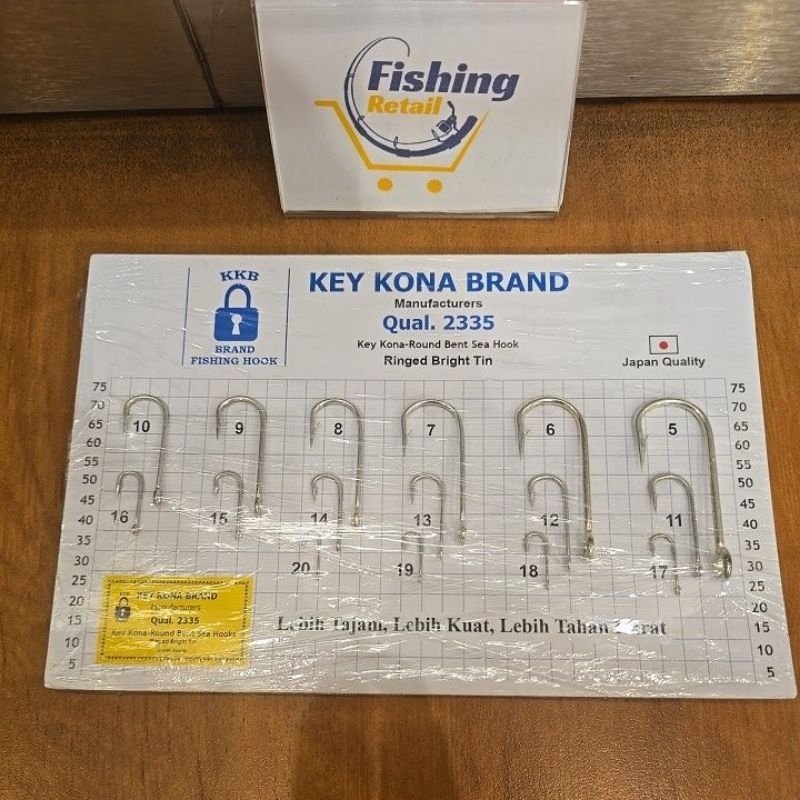 Kail Key Kona Brand Qual. 2335 Untuk Dasaran / Live Bait Size 9 - 5 Japan Quality