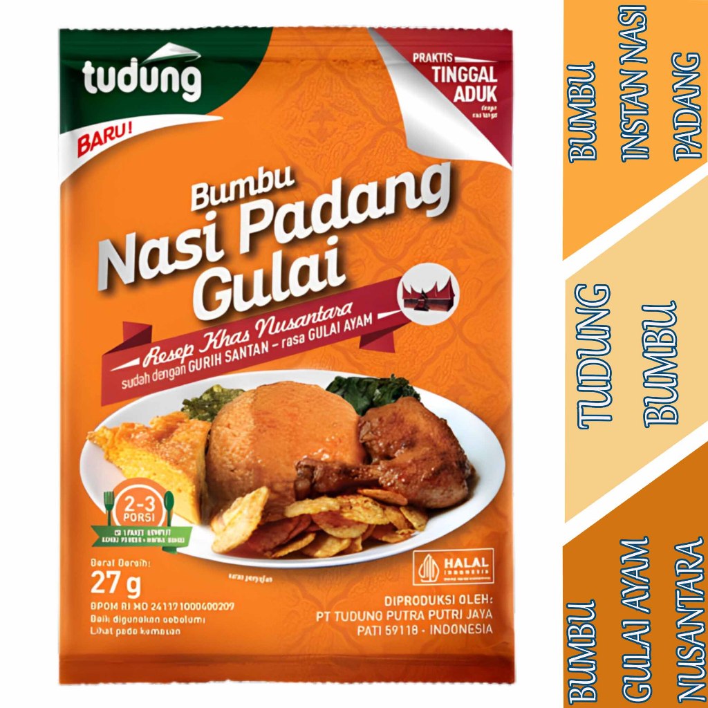 

Bumbu Rasa Gulai Ayam - Tudung - Bumbu Instan Nasi Padang - 27gr
