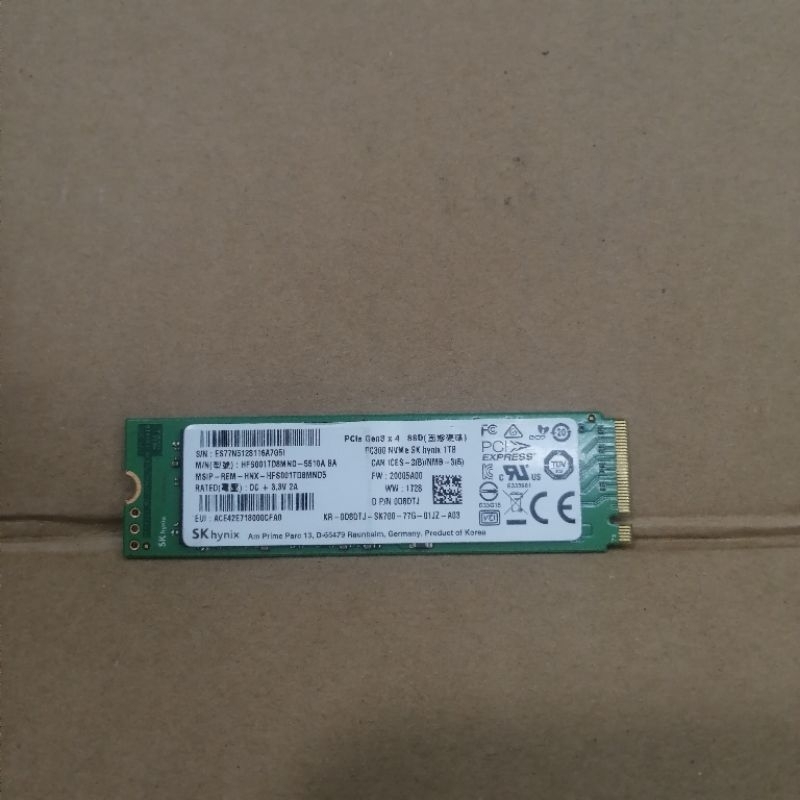 Ssd Nvme 1Tb SkHynix original no minus bergaransi