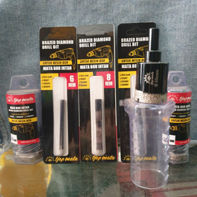 TJAP MATA Bor Pelubang Granit Marmer