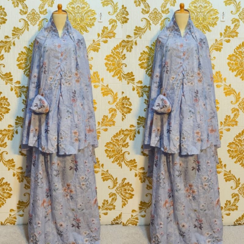 TERBARU MUKENAH PARASUT MOTIF WATERPROOF MUKENAH TRAVEL DEWASA