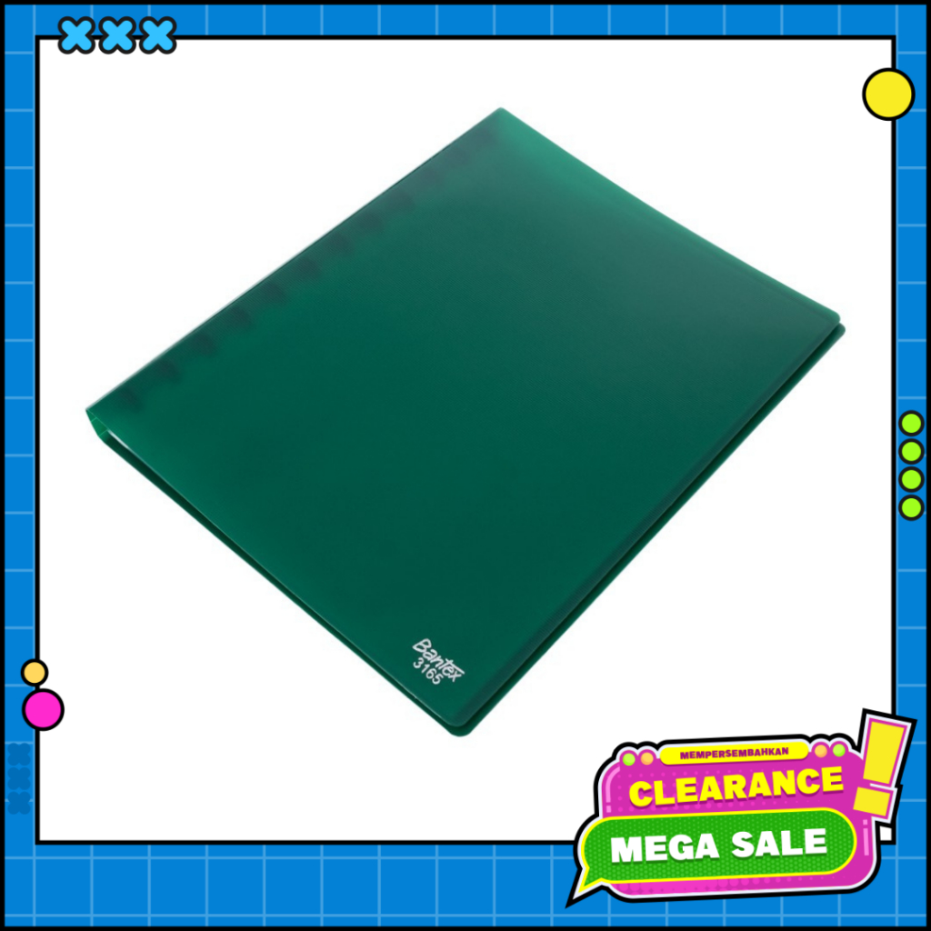 

[BMS Tangerang] Bantex Display Book Refillable A4 20 Pockets #3165