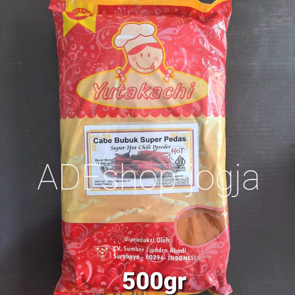 

cabe bubuk super pedas yutakachi 500 gr Extra Hot Chili Powder