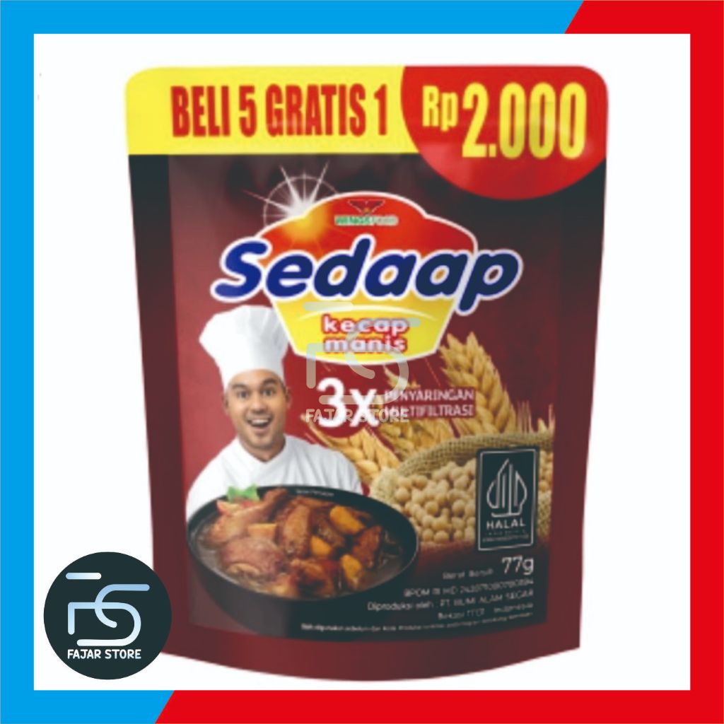 

Sedaap Kecap Manis 77gr [Eceran Rp2.000]