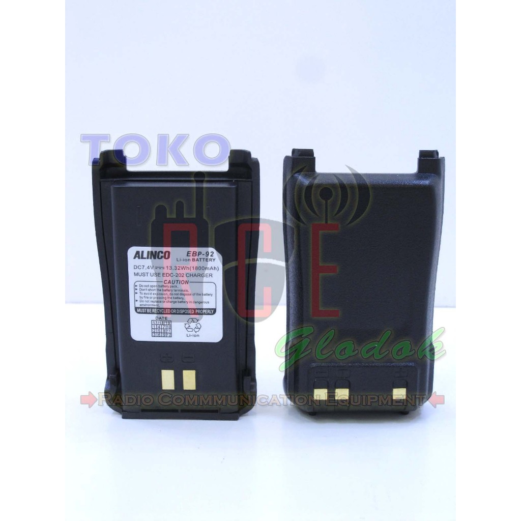 Alinco EBP-92 Baterai Ori HT DJ-CRX1 DJ-CRX3 DJ-CRX4 DJ-CRX5 EBP92