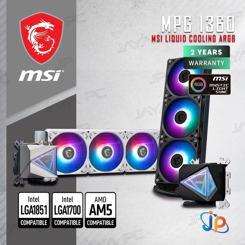 MSI MAG CORELIQUID I360 ARGB - CPU Cooler Liquid Fan 360mm
