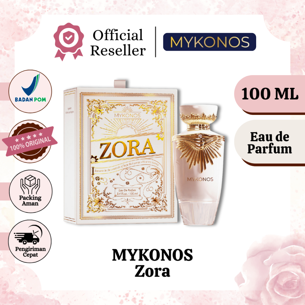 [FULL SIZE] MYKONOS Zora Eau de Parfum 50ML & 100ML - Angelia Perfume