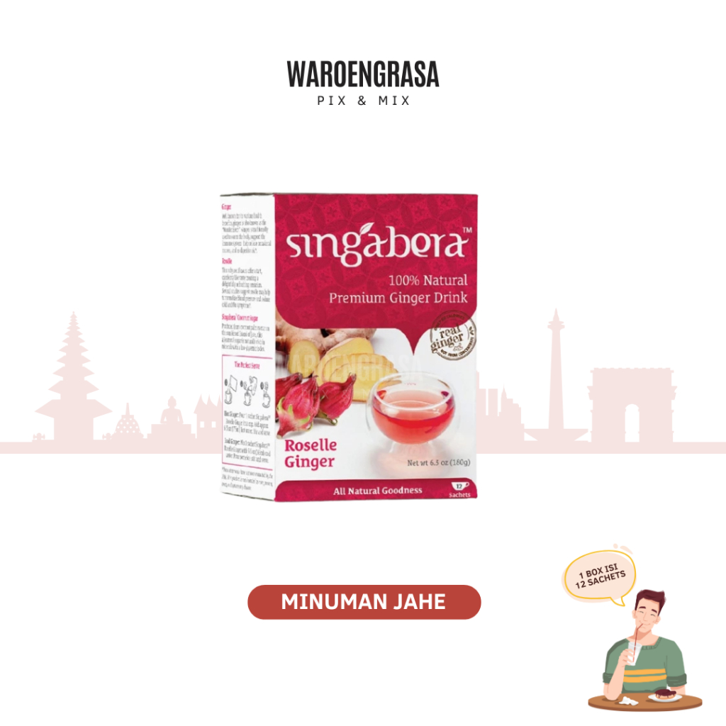 

Singabera Premium Ginger Drink - Minuman Sari Jahe - Jahe Rosela